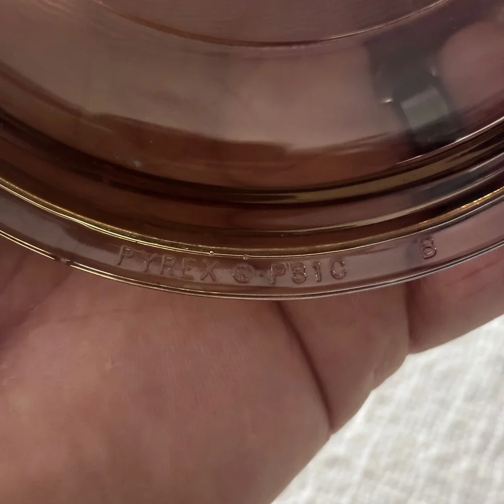 Pyrex Visions Amber Brown Glass Replacement Lid P-81-C Round Cover